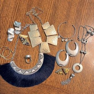 Lot of Silver and Gold Jewelry